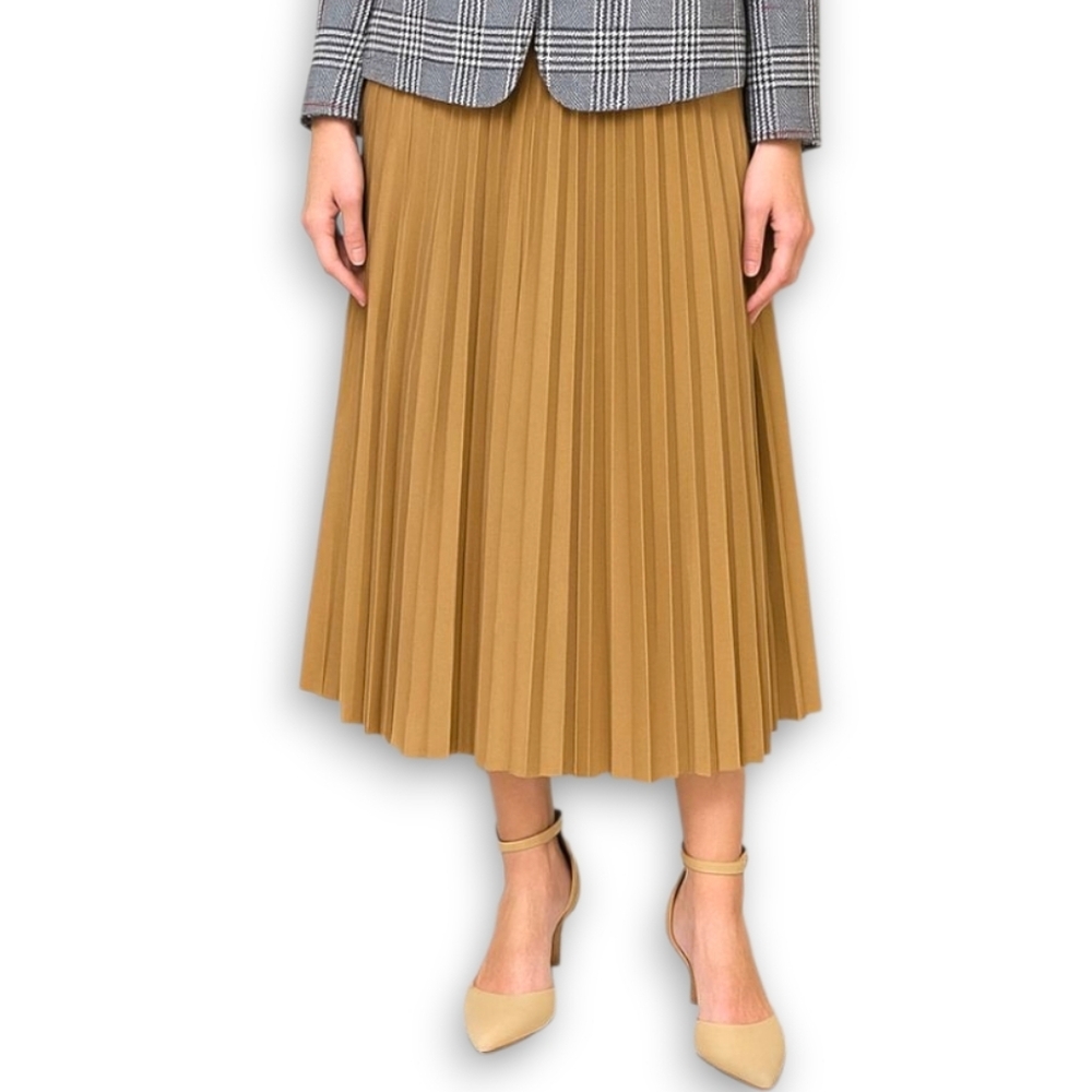Peated Midi Skirt